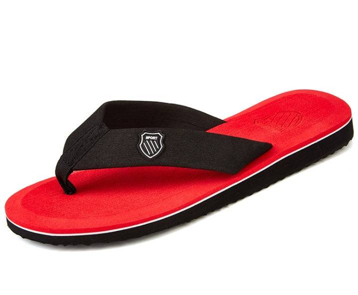 British Style Men Flip Flops Red