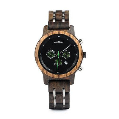 Wooden Watch For Men Black