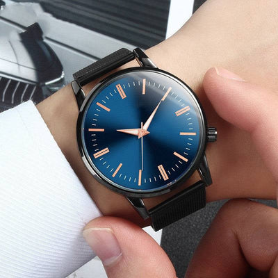 Luxury Couple Watch Men Wristwatch Blue mens style