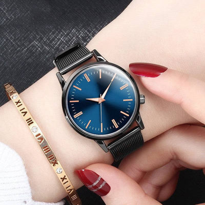 Luxury Couple Watch Men Wristwatch Blue Womens